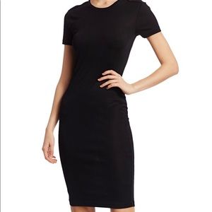 Helmut Lang Silk Ribbed Dress